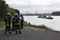 Schiff 1 Koeln in Hoehe der Koelner Zoobruecke P123